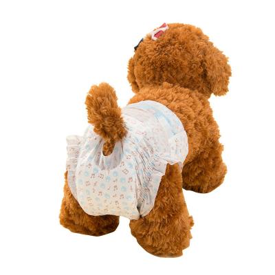 China Stocked 2021 Free Sample News Design Washable Reusable Cloth Dog Diapers Dog Nappies Diapers for sale