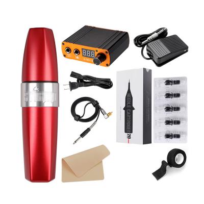 China Permanent Tattoo Pro Kits Motor Gun Permanent Tattoo Makeup Machine Set for sale