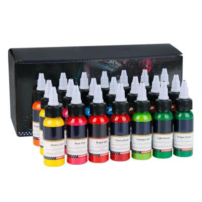 China Body Art Tattoo Supplies 7 Colors Tattoo Ink Set 30ml Bottle Professional Permanent Classic Tattoo Ink Set for sale