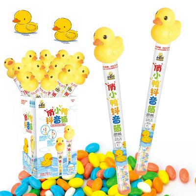 China Cartoon Toys Juqi Toy Candy Little Duck Make Pop Candy Magic Wand With Candy Candy Toys for sale