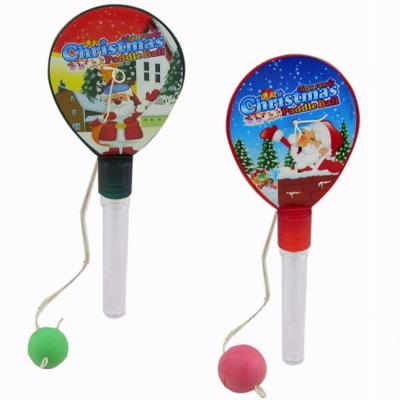 China Cartoon Toys CHRISTMAS PALETTE PING PONG BALL PINBALL CANDY TOYS for sale