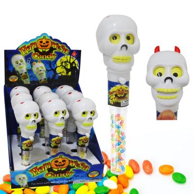 China Natural Candy Toy Maker Children's Juqi Gifts Fruit Jelly Candy and Toys Halloween Skull Candy for sale