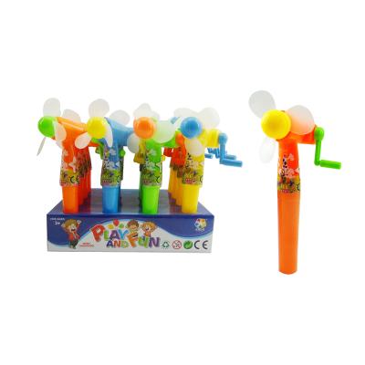 China Cartoon Toys Shantou Juqi Candy Toys Summer Hot-selling Children Hand Fan Candy Toys for sale