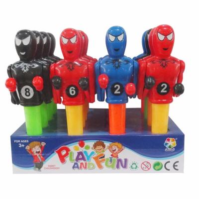 China Cartoon Toys Hero Boxing Toys Novelty Toys Candy for sale