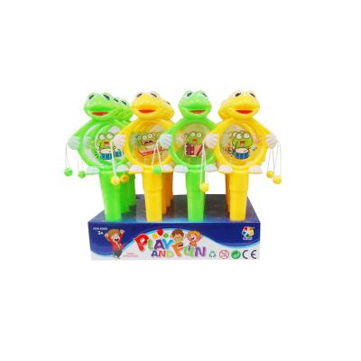 China Natural Plastic Toys Baby Rattle Drum Candy Toys for sale