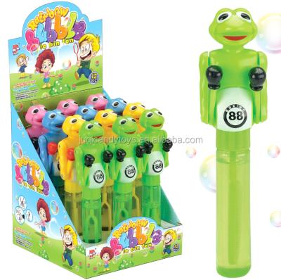 China Plastic Magic Wand Toy Bubble Multifunctional Frog Boxing Game Bubble Animal for sale