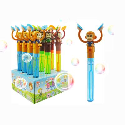 China Summer Plastic Classic Surprise Drumming Monkey Toys Bubble Blowing Magic Wands for sale