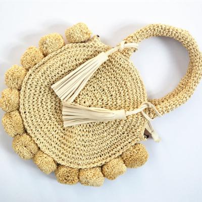 China 2022 Eco-friendly Summer Beach Bag Manufacturers Wholesale 100% Woven Straw Bag Clutch Purses for sale