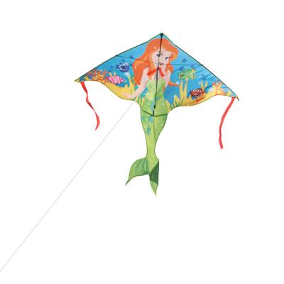 China Factory Wholesale Cheap Outdor Toy Weifang Mermaid Kite With Long Tail Kite for sale