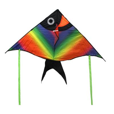 China Gift China Alibaba Supplier Custom Printed Easy Rainbow Fish Kite For Kids for sale