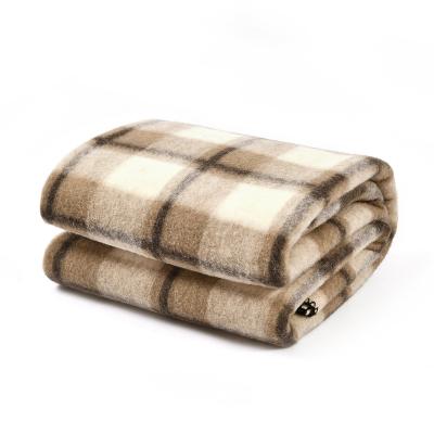 China anti-pilling; Portable Wholesale Jacquard Wool Blanket Double Sided Warm Throw Knitting Wool Blanket for Bed and Sofa for sale