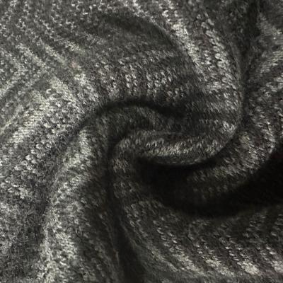 China Manufacturer Customize Knitted Breathable Fabric Wool/Cotton/Polyesters Yarn Dyed Herringbone Jacquard Fabric For Suit for sale