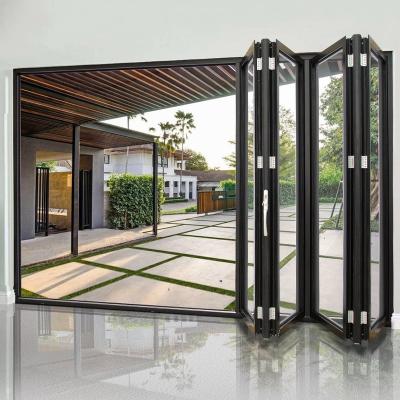 China Cheap Aluminum Folding Bi Fold Door Windproof Price for sale