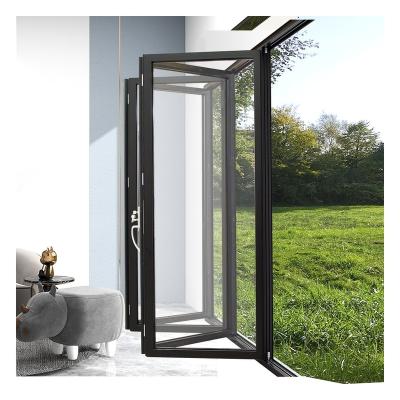 China Luxury Windproof Aluminum Folding Bi Fold Doors Price for sale