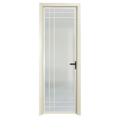 China DIAOSI 45 View Aluminum Alloy Edge Frame Modern Wide Narrow Double Casement Door Aluminum Glass Swing Door For Interior Room for sale