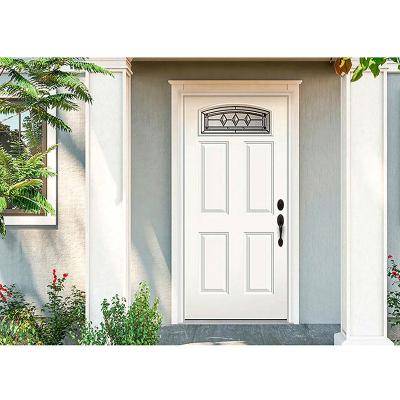 China New Anti-theft White American Home Entrance Hihaus Security Steel Wood Doors for sale