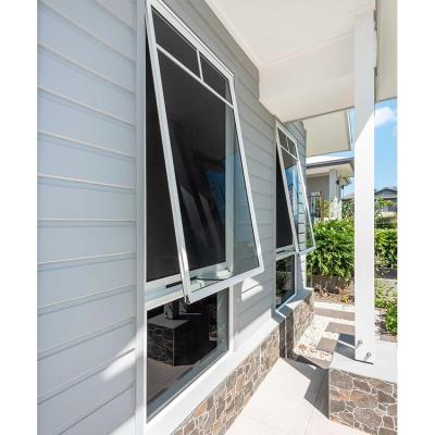 China Custom Modern Aluminum Swing Hihaus New New Double Hung Vertical Awning Glass Window for sale