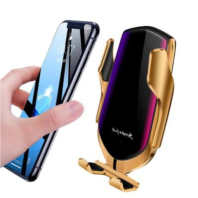 China Fashion Creativity R2 Induction Radio Charger Car Mobile Phone Holder Wireless Charging Auto Charging for sale