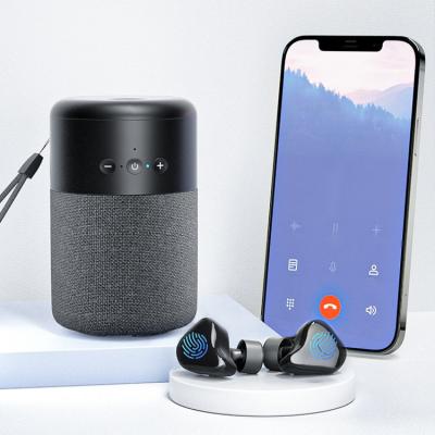 China Mini Portable New Mini Portable Radio 2-in-1 Smart Touch Headset Speaker B20 Earbud High Fidelity Earphone With Charging Case BT 5.1 Speaker for sale