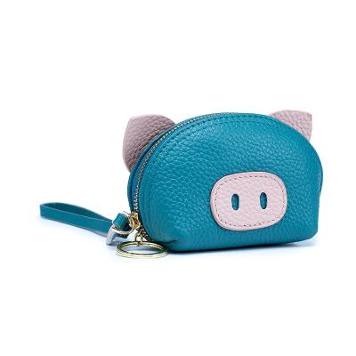 China No Hot Selling PU Coin Children Cute Piggy Wallet Small Leather Purse for sale