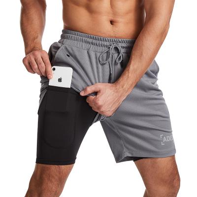 China Wholesale Antibacterial Mens Shorts Fitness Sports Training Short Pants Running Gym Mens Shorts Casual Shorts Custom Made for sale