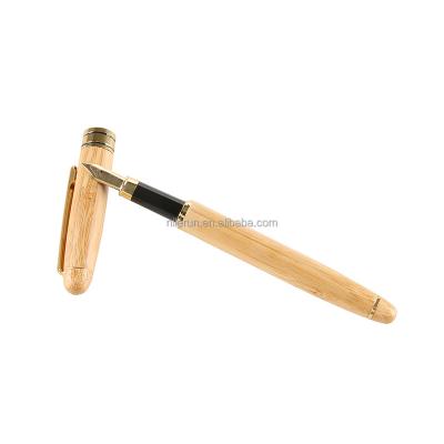 China Business Gift Bamboo Fountain Pen Ink Bamboo Wooden Pen for sale