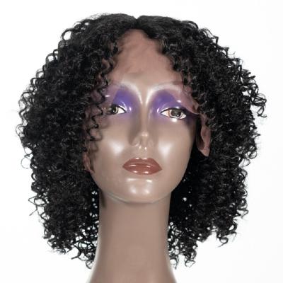 China Animal Hair Shedding No No Tangle Curly Curly Hair Wig For Black Women Lace Front Wigs for sale