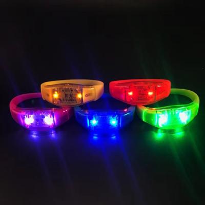 China ABS+Silicone Good Quality Remote Control Coldplay Led Wristbands Reusable Led Wristband for sale