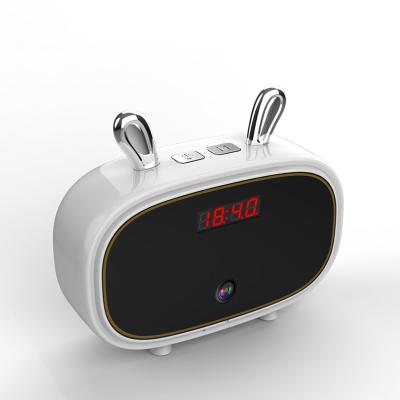 China PAN-TILT Bluetooth Wifi Clock 1080P Smart Camera With Long Recording Time for sale