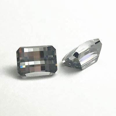 China Custom synthetic vvs gray diamond gray moissanite game or color fire gemstone for sale