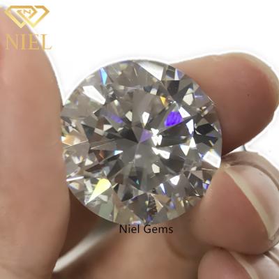 China Custom loose diamond vvs1 stones nielgems moissanite loose stone round set or fire cut brilliant white color large def color for sale