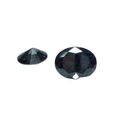 China Fire Synthetic Diamond Gray Color Or Dark Gray Oval Diamond Color Play Or Moissanite for sale