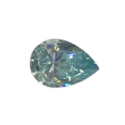 China Color play or fire customized synthetic gemstone loose pear pear blue diamond diamond gems niel stones prices dark light color moissanite for sale