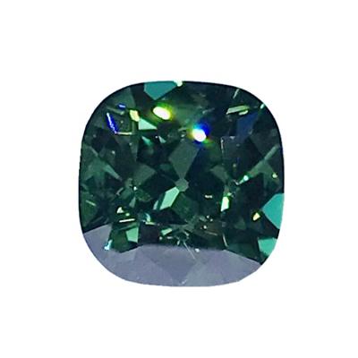 China Precio green oec stones color fire or play diamond cushion vvs green moissanite for sale