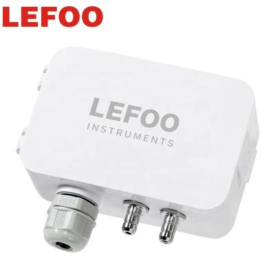 China UL94-V0/ABS Industrial Smart Differential Pressure Transducer LEFOO Plastics HVAC Sensor Measurement Low Pressure Digital Differential Transmitter for sale