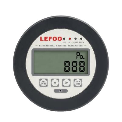 China LEFOO Digital LCD Display Air Pressure Differential Pressure Differential Sensor Low HVAC Air Conditioning LFM32 for sale