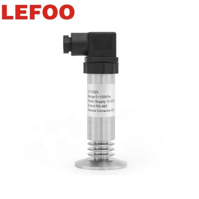 China LEFOO Anti-Flow Diaphragm Flat Film 4 Wire Pressure Sensor Membrane Sanitary Pressure Transmitter for Viscous Liquid LFT2700 for sale