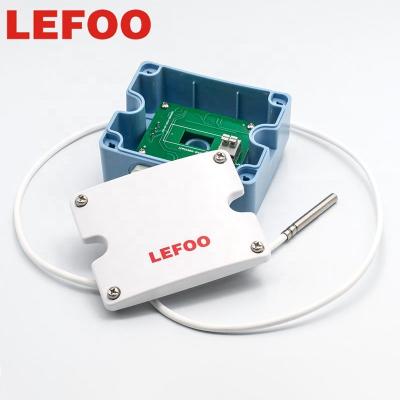 China PC shell LEFOO split type HVAC 4-20ma high precision thermal resistance pt100 temperature sensor transmitter for temperature control for sale