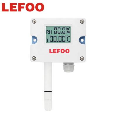 China LEFOO Wall Mounted Quick Response LCD Display Temperature Humidity Sensor and Humidity Transmitter Sensor Temperature for HVAC LFH501 for sale