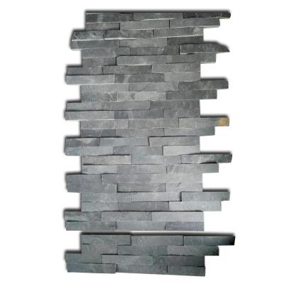 China Factory Price Modern Cheap Natural Stone Wall Tiles Black for sale