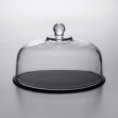 China Factory Direct Selling Disposable Multifunctional Slate Serving Tray and Cake Dish with Dome for Wedding for sale