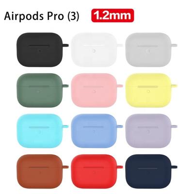 China For AirPods Pro 2022 Soft Silicone Shockproof Cover With Key Chain Silicone Earphone Cover For Airpods Pro Protector Case for sale