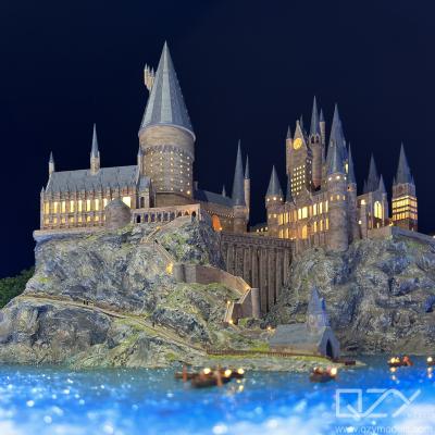 Cina Maquette Architettura Modello Fabbricanti Custom 1/300 Hogwarts Scuola di Stregoneria e Magia in vendita