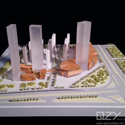 China 1/1000 Architectonisch conceptmodel Commercieel complex Stadskaalmodel Lichtgewicht Te koop