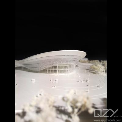 China Conceptueel Architectonisch Concept Model Makersbedrijf Aecom 1/500 Hubei Xunlong Hall Te koop