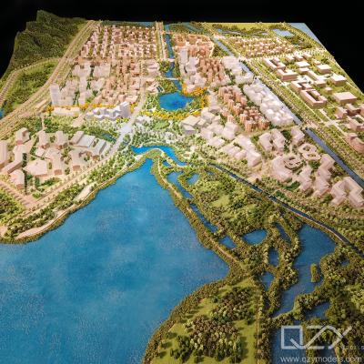 China Wohnungsarchitektonisches Landschaftsdesign Modell Aecom 1:1500 Hangzhou Ali Town zu verkaufen