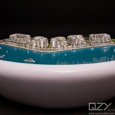 China DAR GLOBAL Mini Modelos de Arquitectura Diseño de Edificios de Bloques 1:250 Qatar Les Vagues en venta