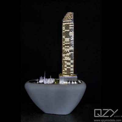 中国 スケール建築コンセプトモデル 有名な建物 ドバイ W レジデンス DARGLOBAL 1/125 販売のため