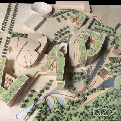 China EMBT Escuela de madera Modelos de escala arquitectónica 1/500 Academia de Música de Shenzhen ODM en venta