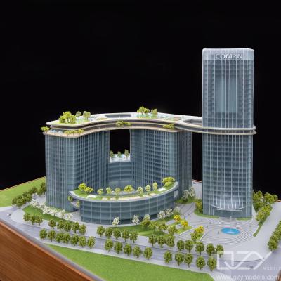 China HSA 1/500 Plexiglass Architectural Maquette Model Comen Medical Headquaters Building for sale